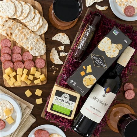 Red Wine Countryside Gift Crate - MyHairMail Wigs