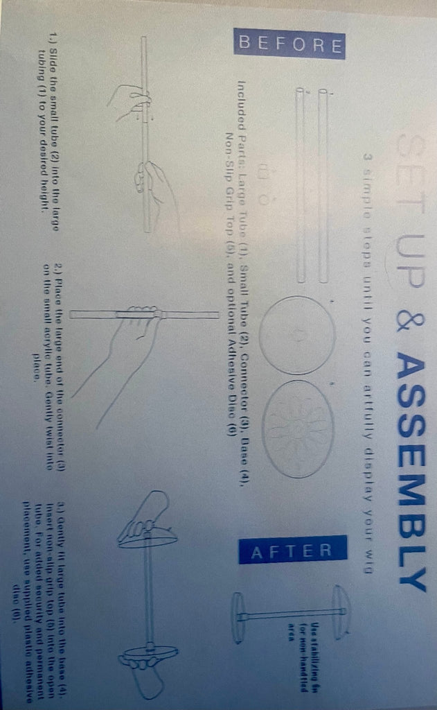 Acrylic Wig Stand - MyHairMail Wigs