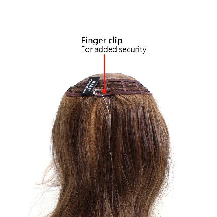 BA881 Synthetic Mono Top L: Bali Synthetic Hair Pieces - MyHairMail Wigs