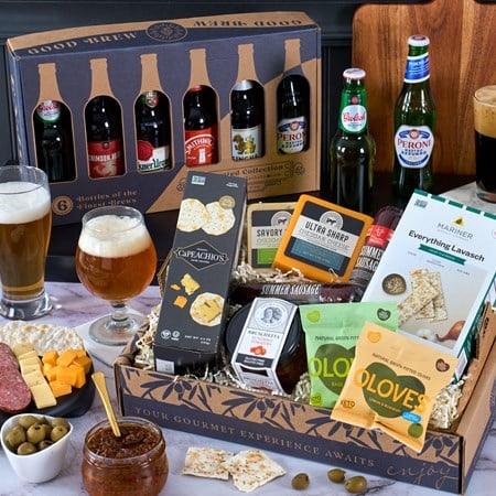 Around the World Beer Gift Box 6 Beers - MyHairMail Wigs