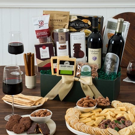 Silver Oak & Cakebread - Red Wine Gift Basket - MyHairMail Wigs