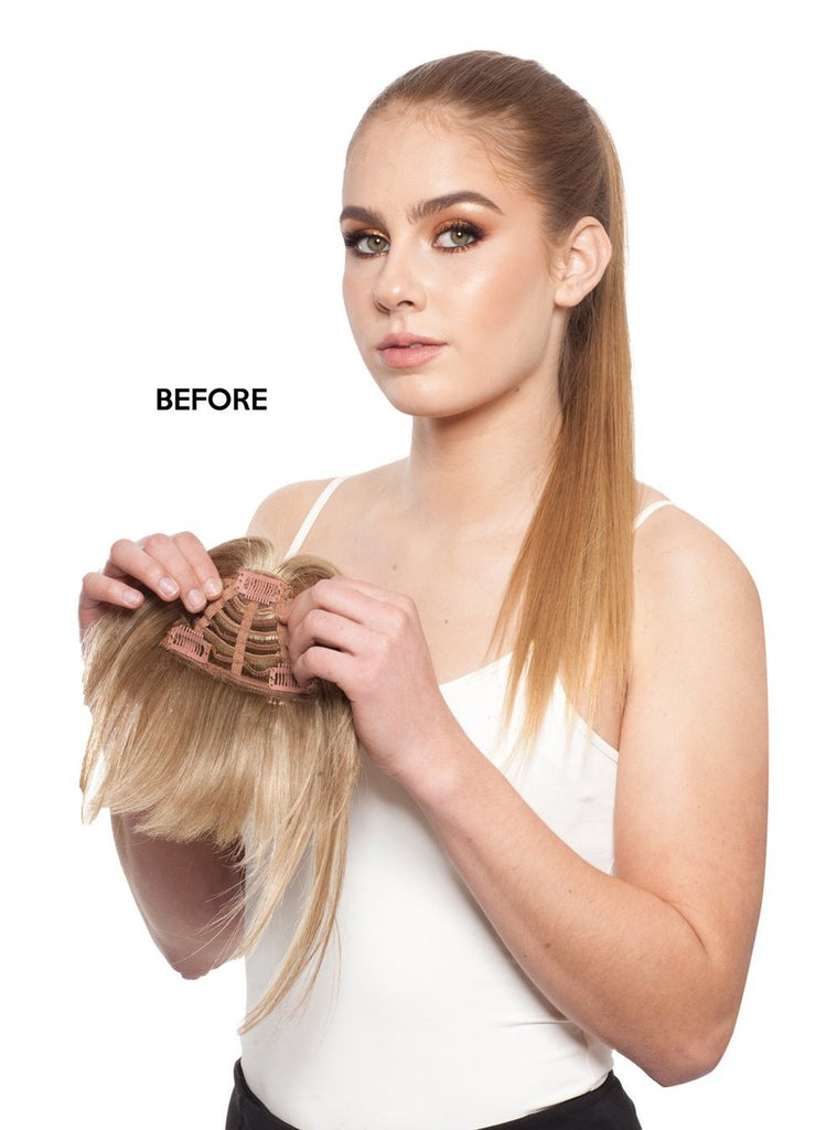 313F H Add - on, 3 clips by WIGPRO: Human Hair Piece - MyHairMail Wigs