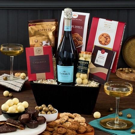 Champagne & Truffles Gift Basket - Prosecco - MyHairMail Wigs