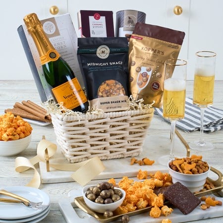 Midnight Snack Veuve Champagne Basket - MyHairMail Wigs