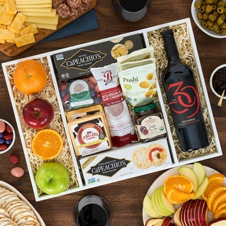 Charcuterie and Wine Gift Crate - MyHairMail Wigs