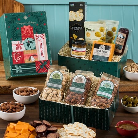 Charcuterie and Nuts Gift Tower - MyHairMail Wigs